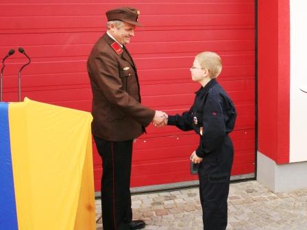 Angelobung Mitglied der Feuerwehrjugend Sulz