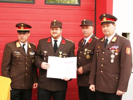 Verdienstzeichen des NÖ Landesfeuerwehrverbands 2. Klasse in Silber  - BI Markus Friedl